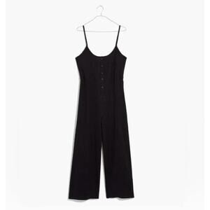 Madewell Plus White Textured Cover-Up Jumpsuit 2X